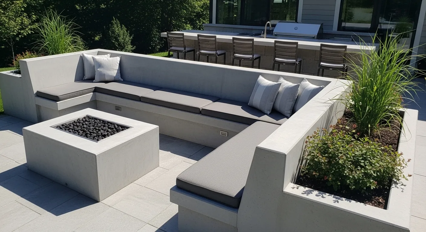 Concrete Bench Seating