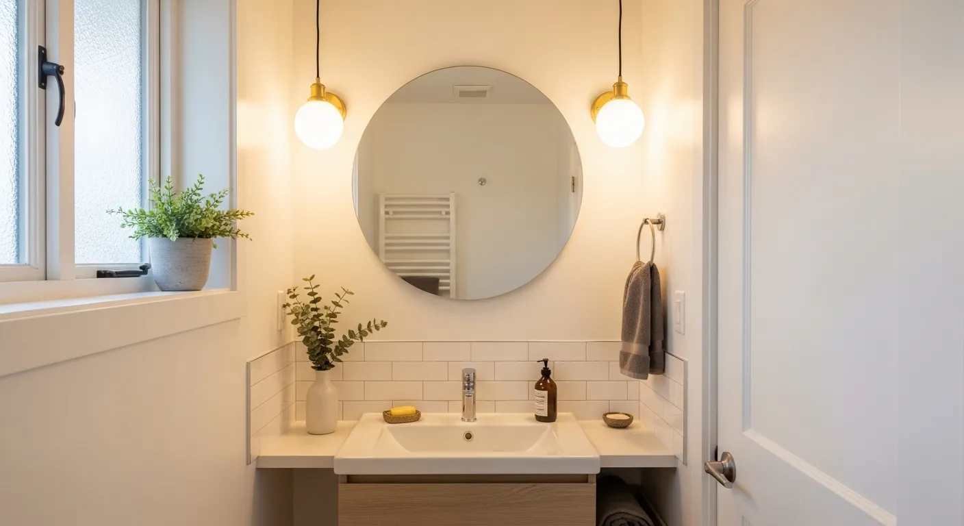 Compact Round Mirror