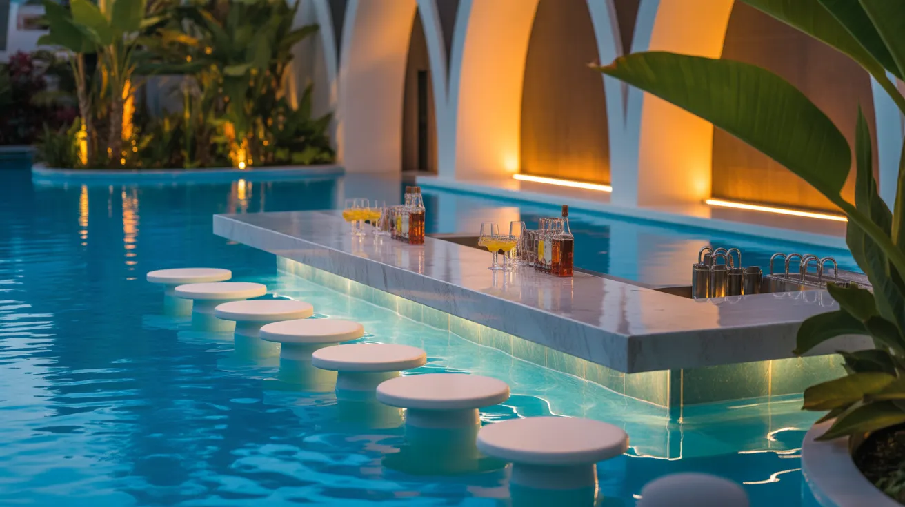 Swim-Up Bar Seating
