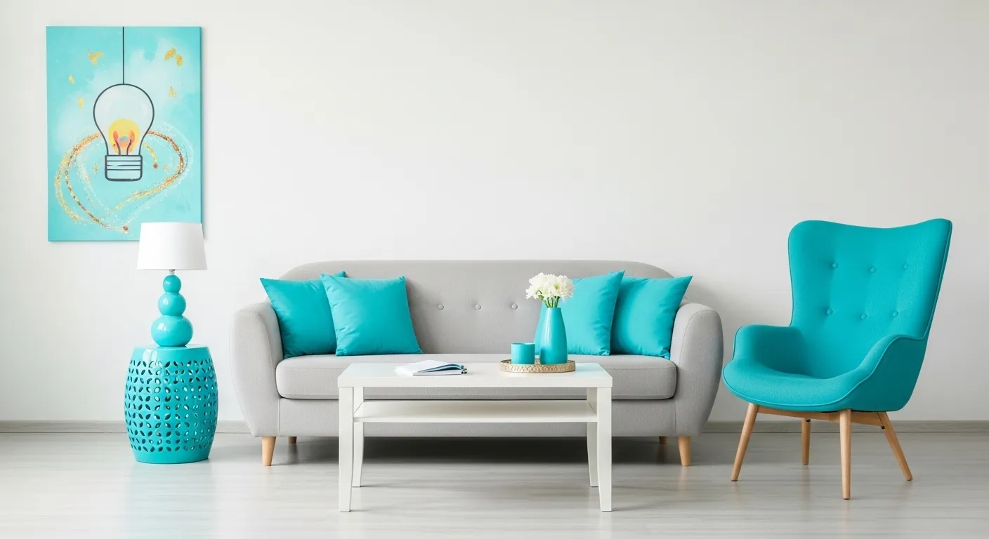 Turquoise Accent Pop