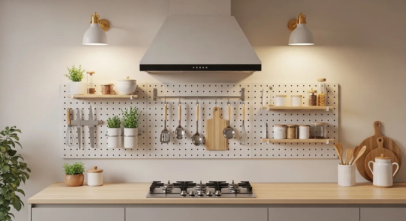 Pegboard Wall Storage
