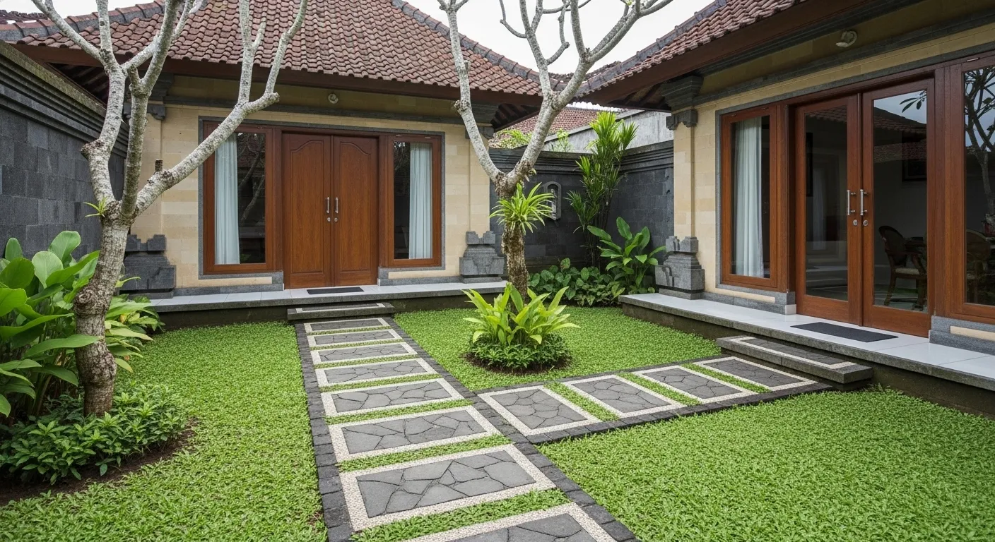 Stone Path Courtyard