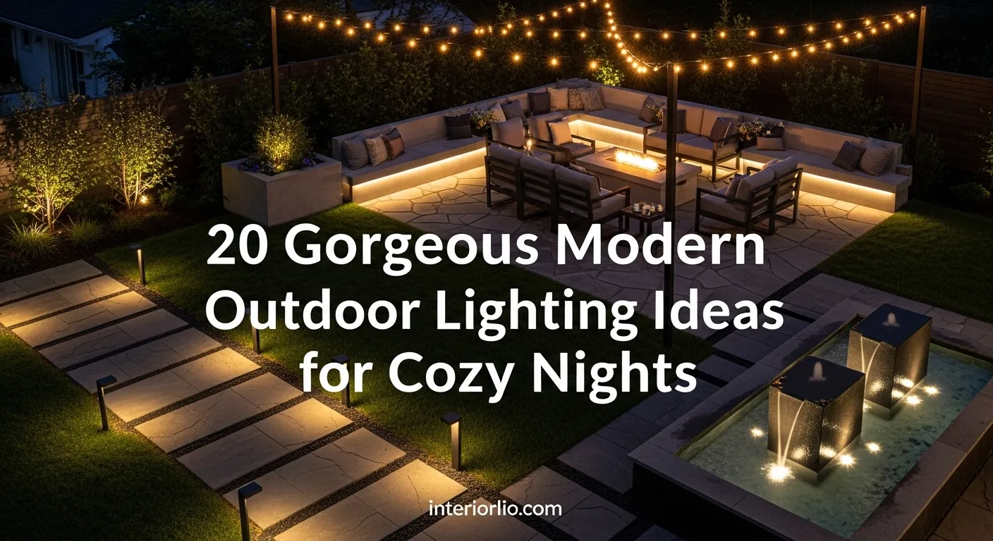 modern outdoor lighting ideas