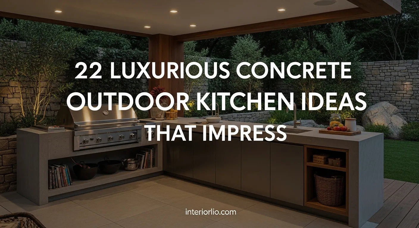 Concrete Outdoor Kitchen Ideas