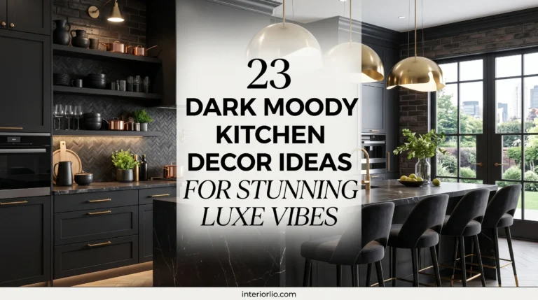 Dark Moody Kitchen Decor Ideas