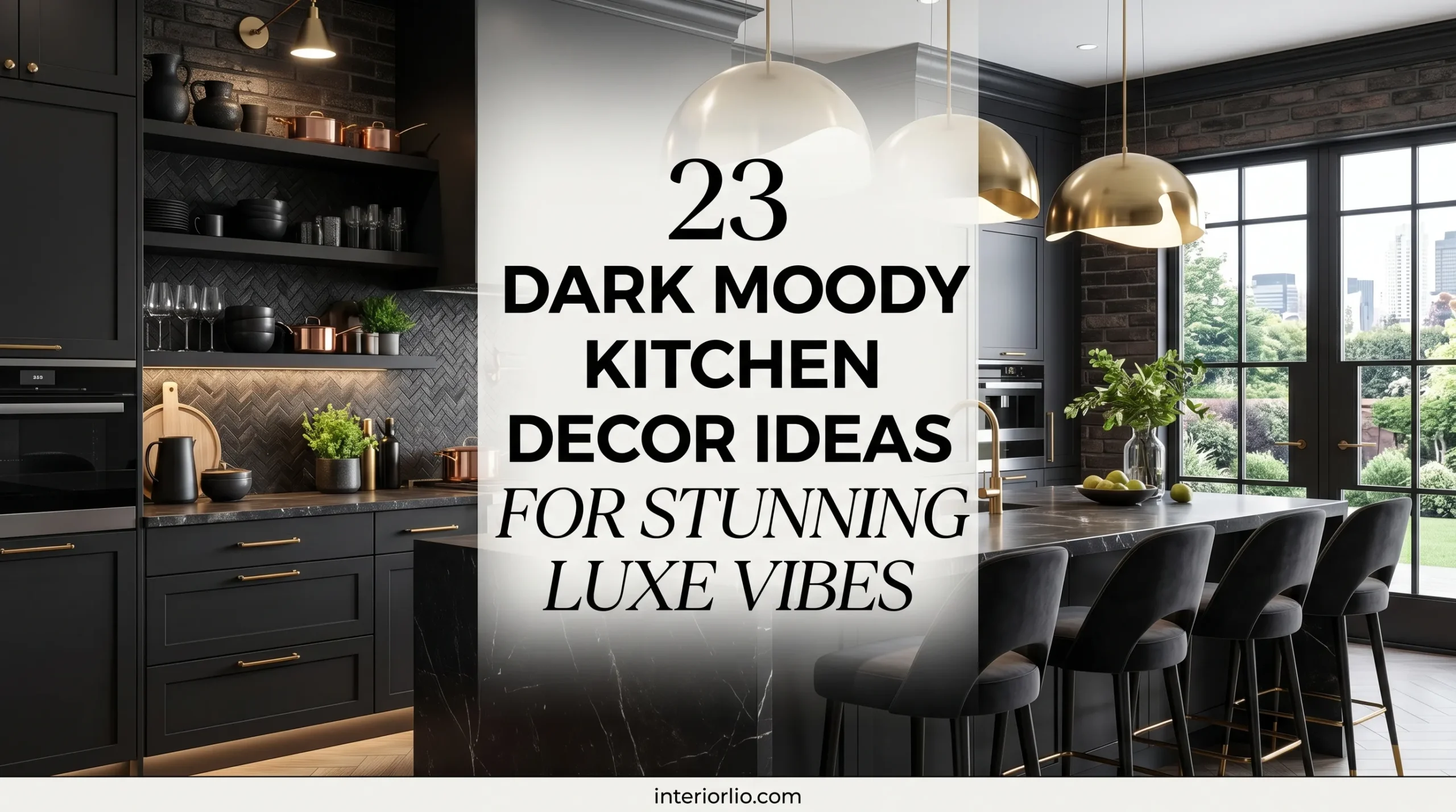 Dark Moody Kitchen Decor Ideas