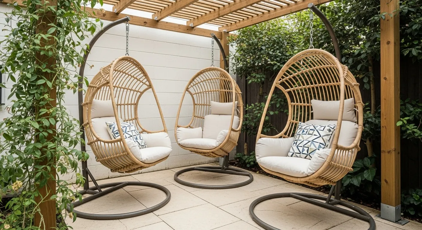 Hanging Rattan Chairs