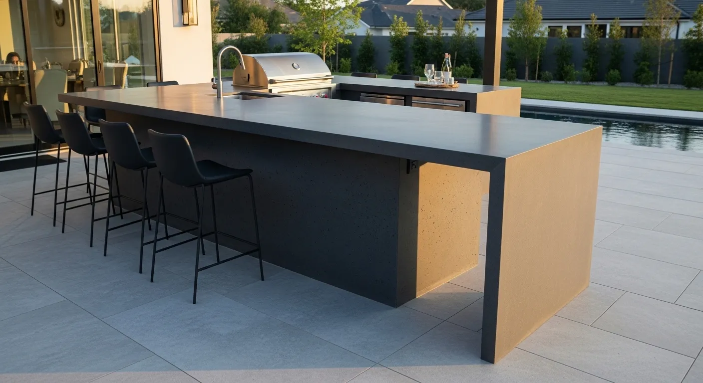Concrete Waterfall Edge