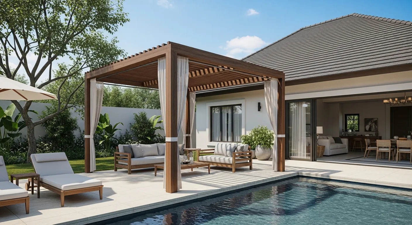 Pergola Shade Lounge