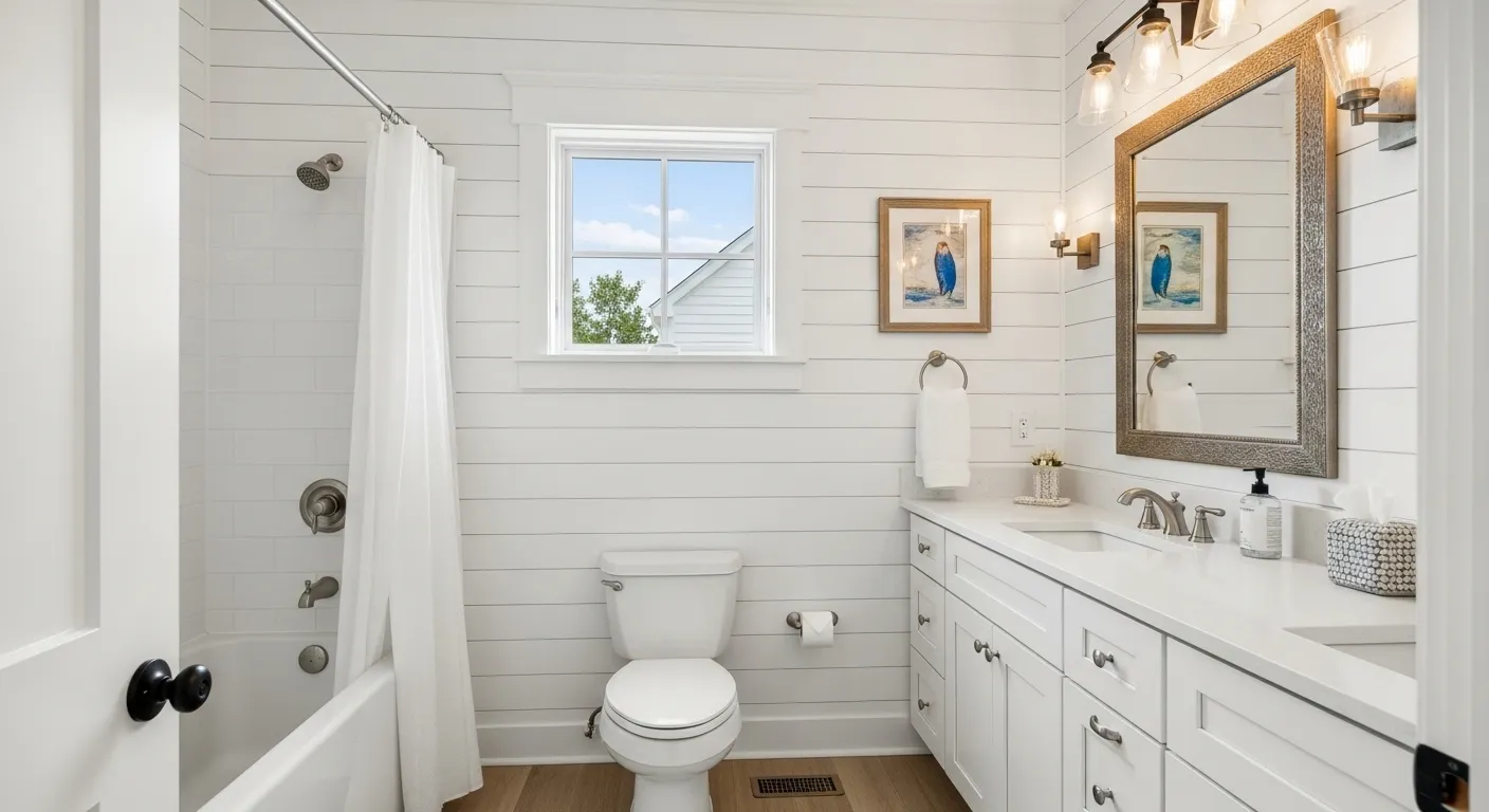 White Shiplap Walls