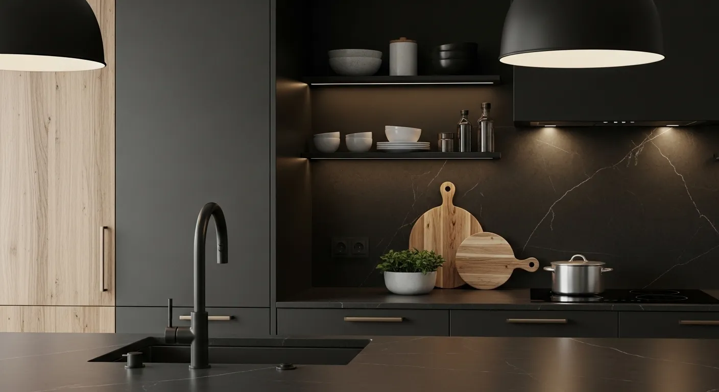 Matte Black Fixtures