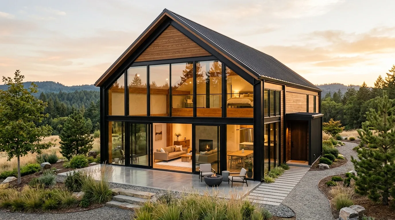 Glass Front Facade