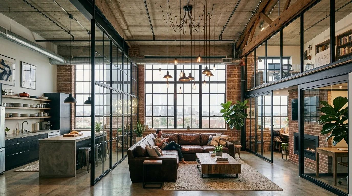 Industrial Glass Walls