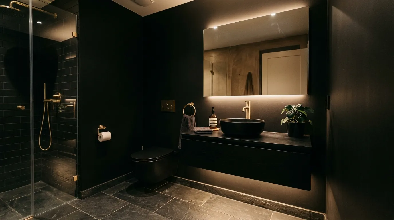 Matte Black Walls