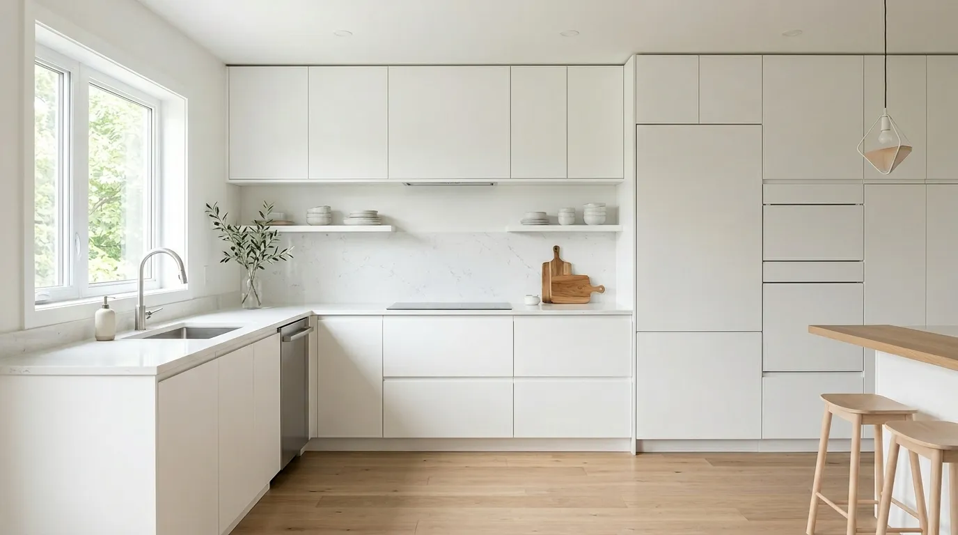 White Flat Cabinets