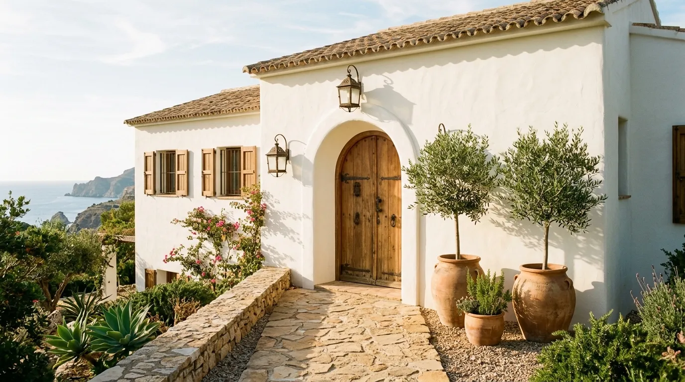 White Stucco Facades