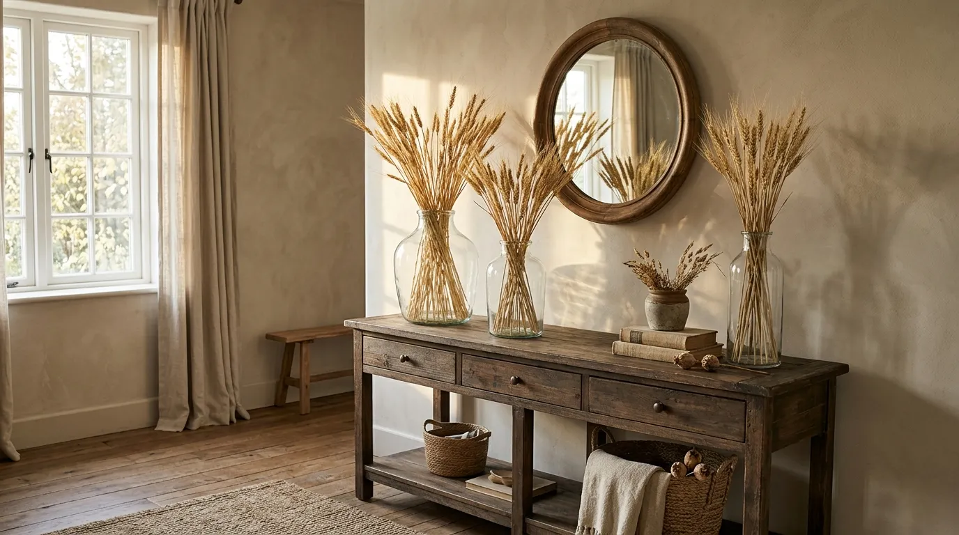 Dried Wheat Arrangements