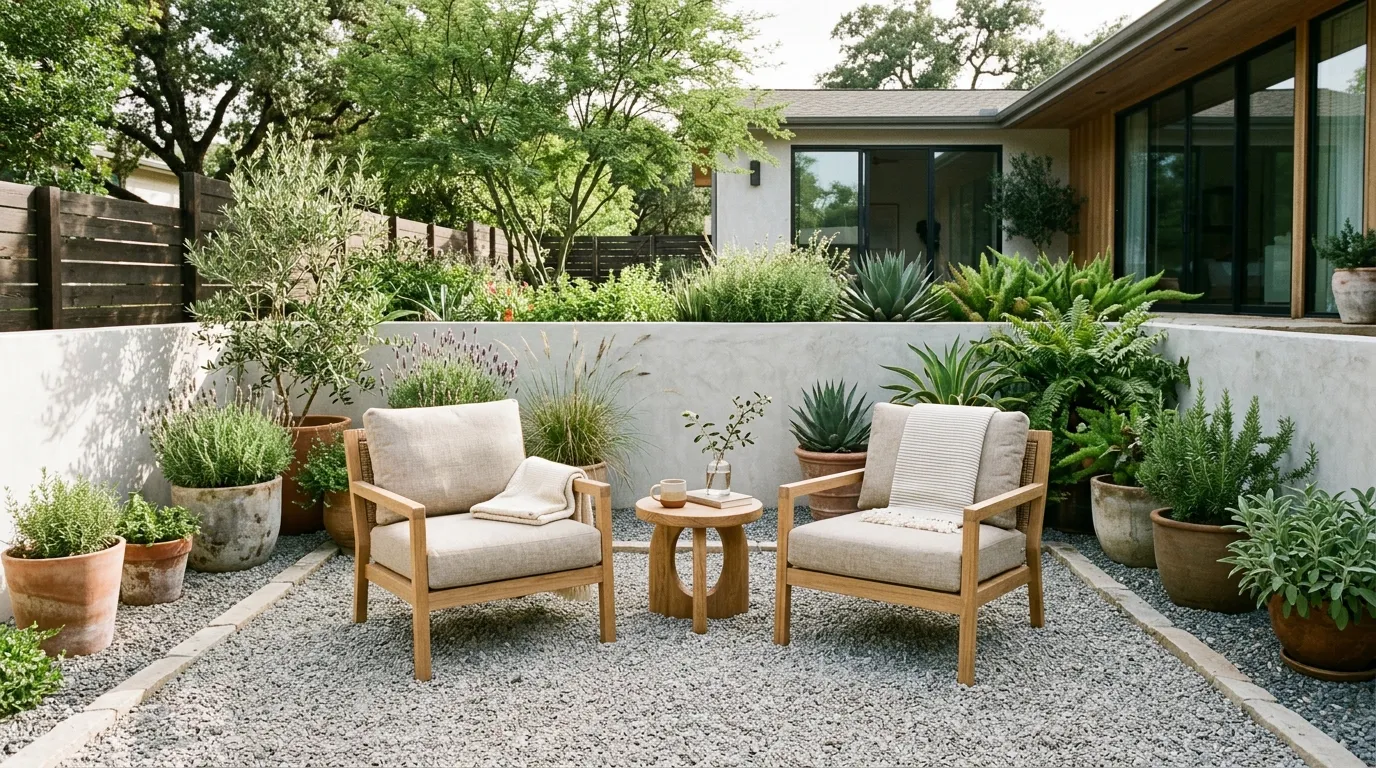 Gravel Seating Area