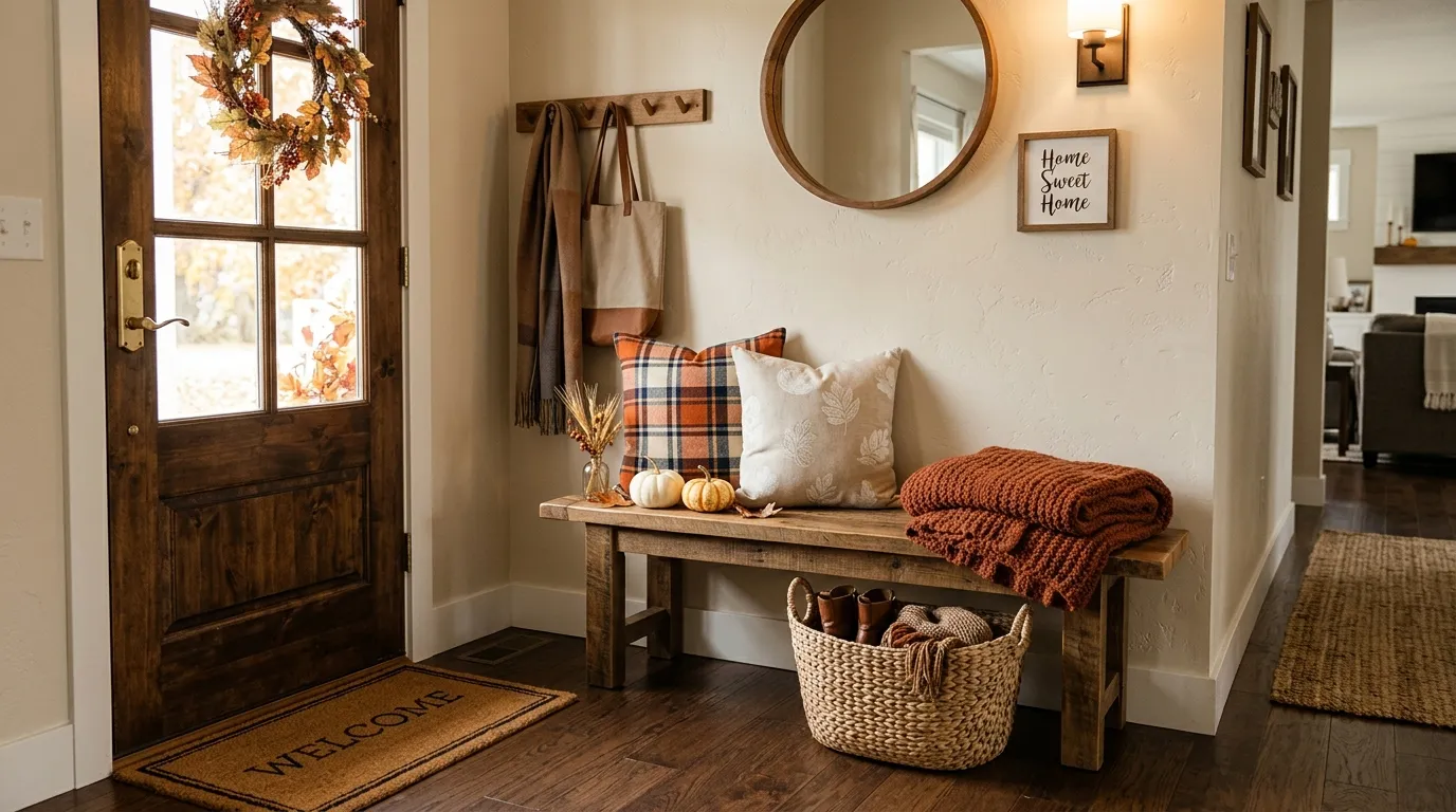 Farmhouse Entry Bench Styling