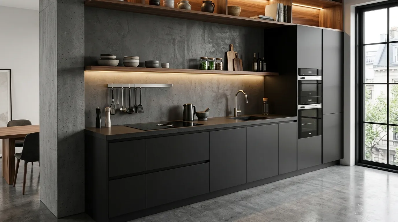 Charcoal Concrete Luxe