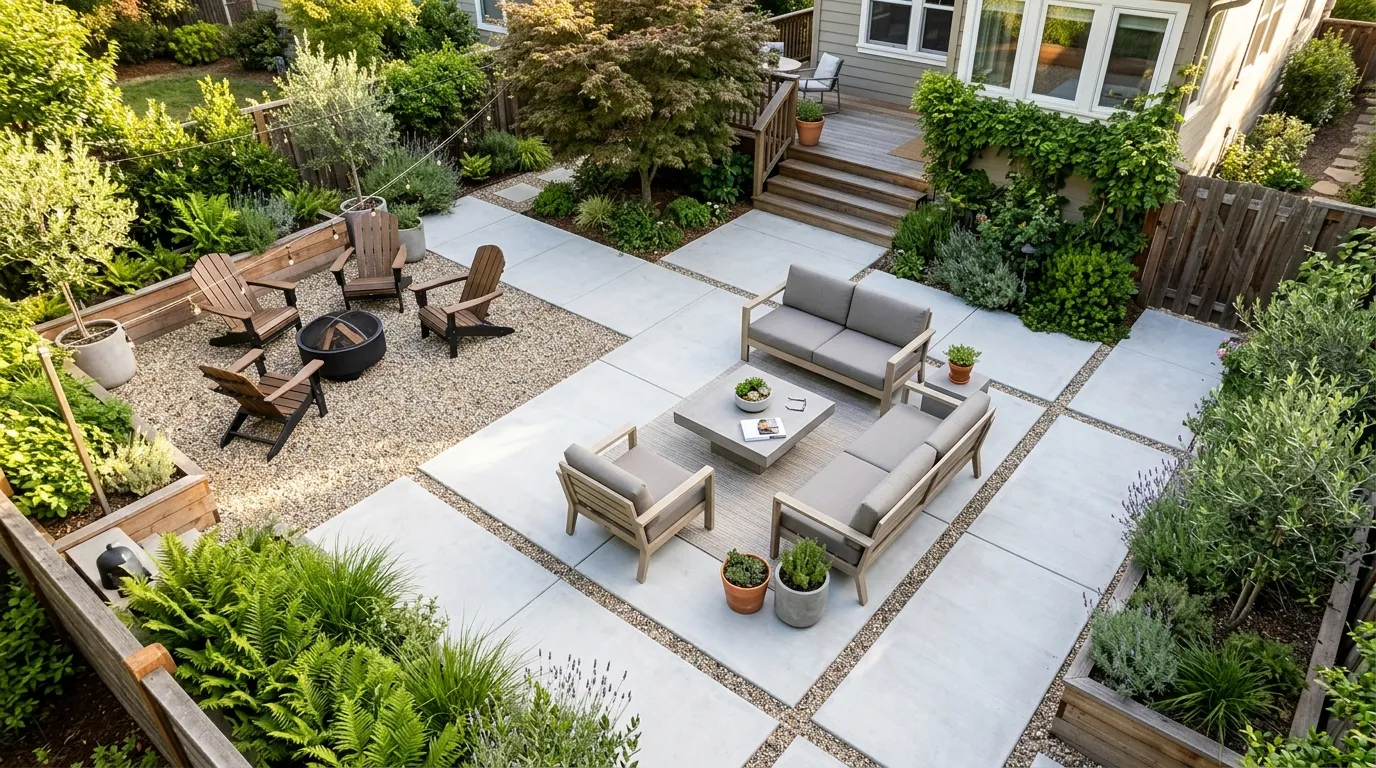 Gravel and Concrete Combo