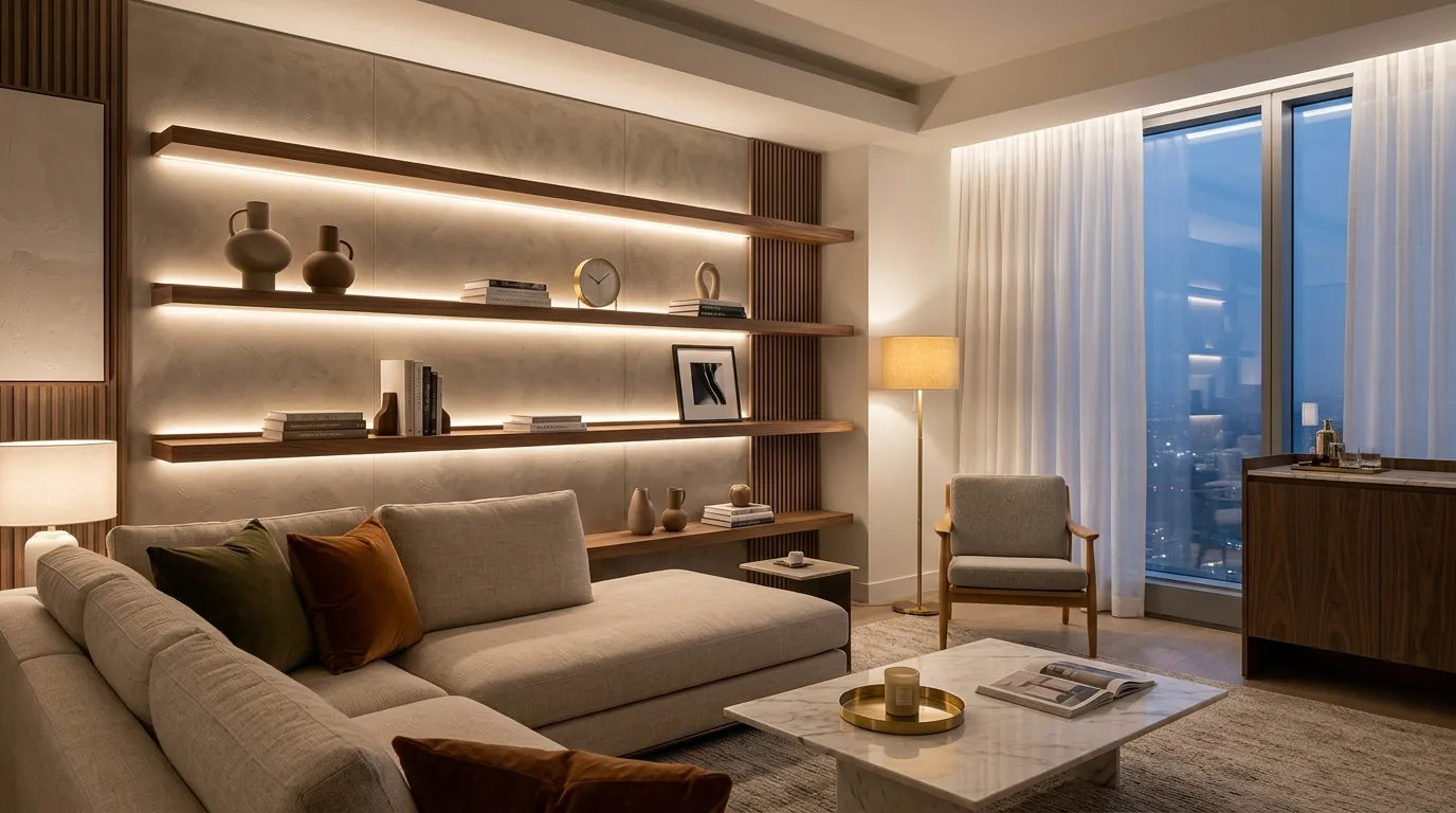 Integrated LED Shelving