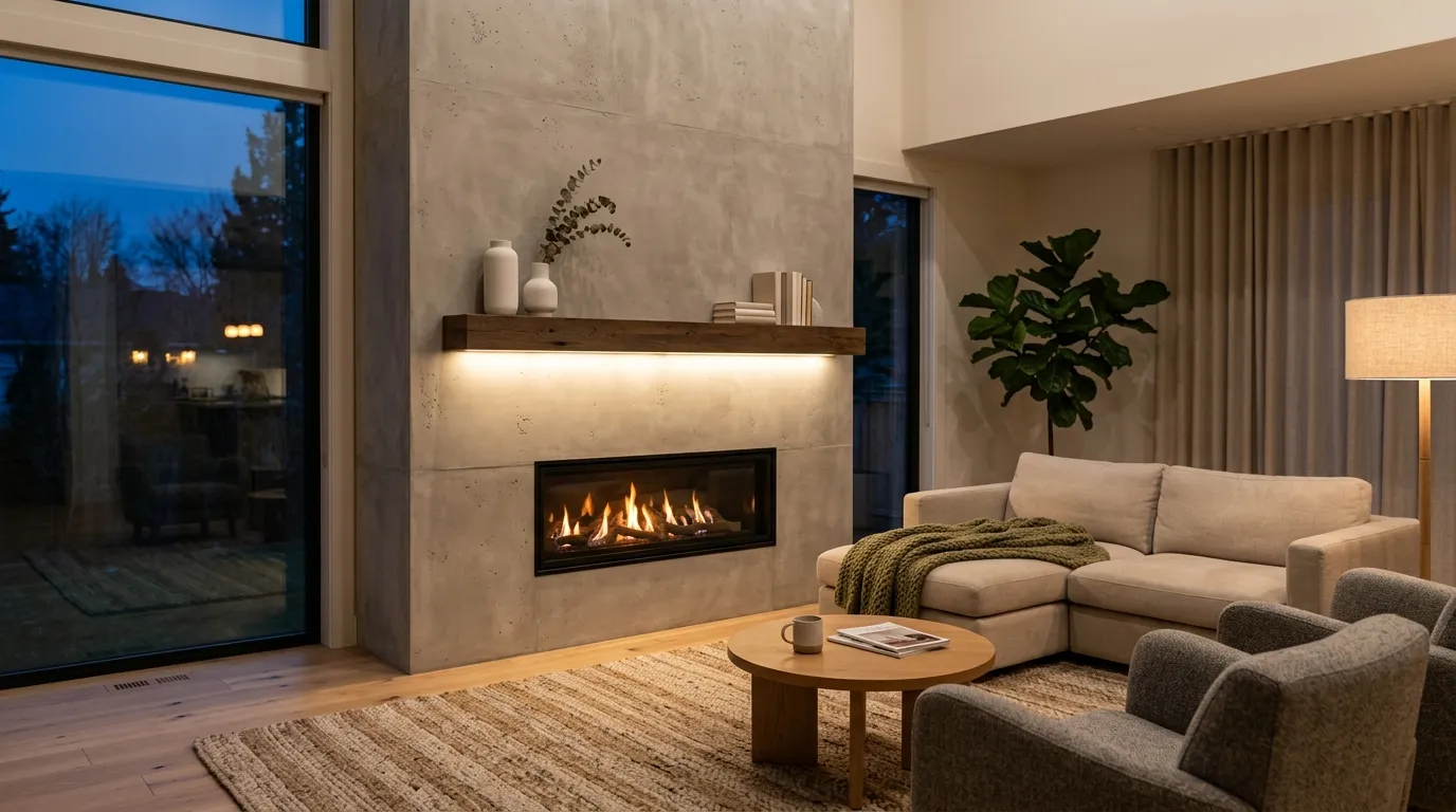Large Statement Fireplace