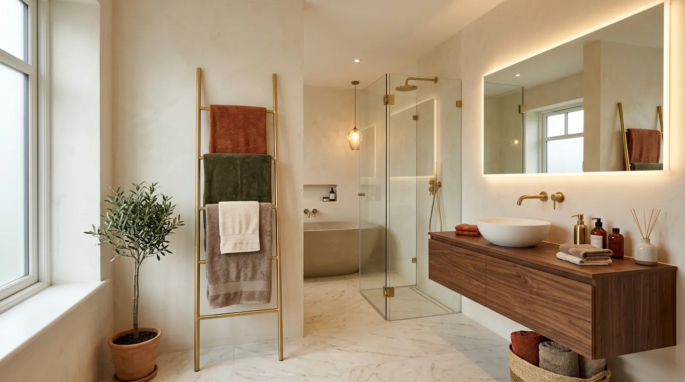 Brass Towel Ladder