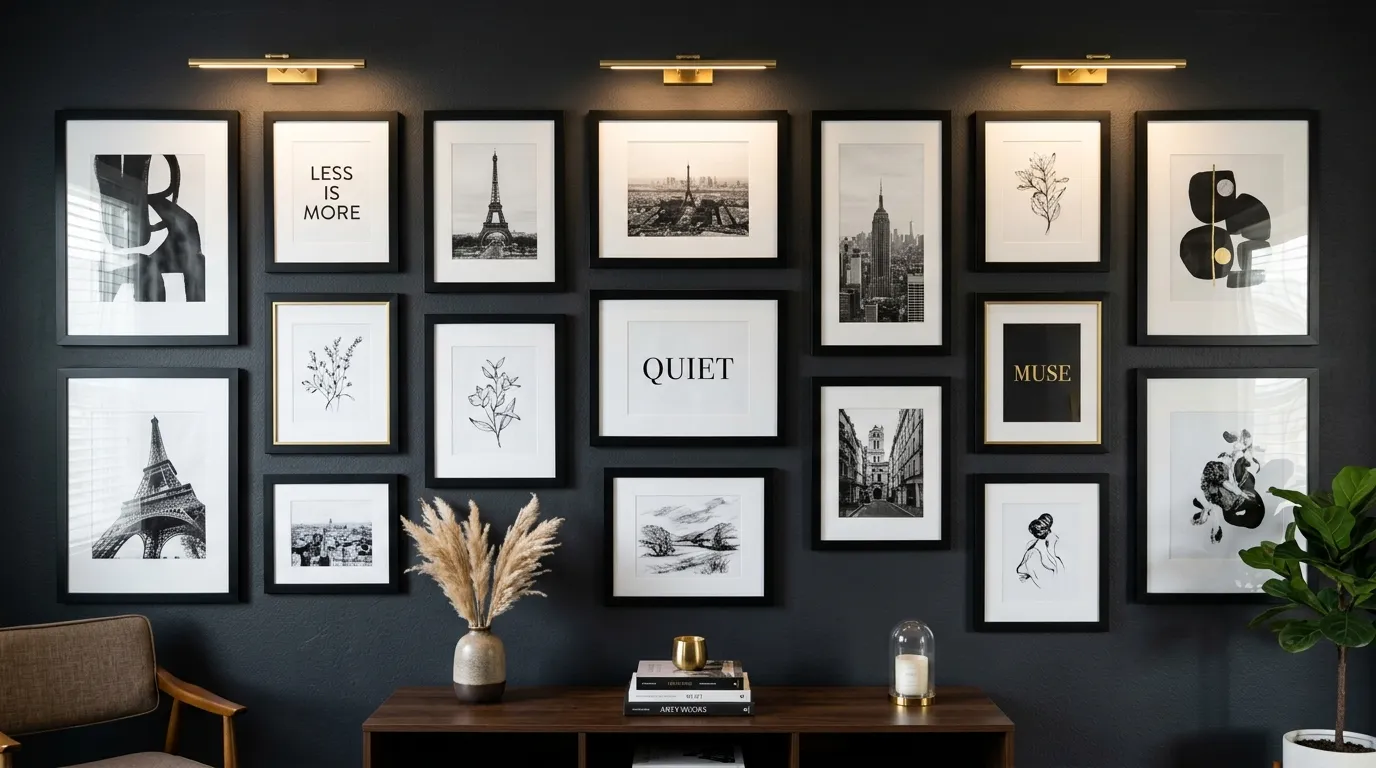 Dark Gallery Wall
