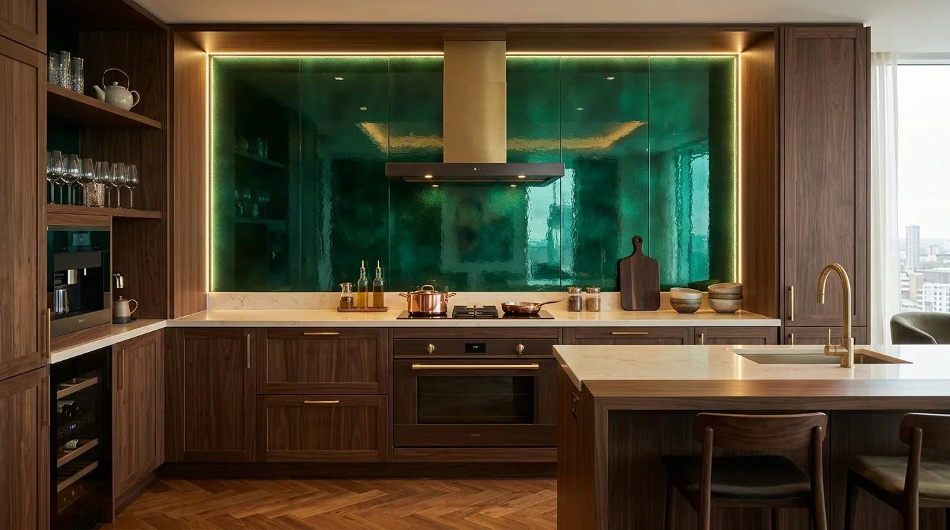 Emerald Glass Panels
