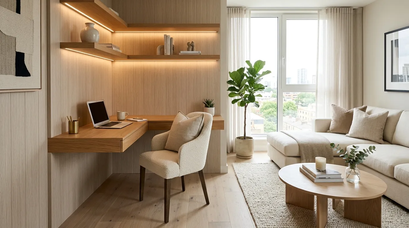 Floating Corner Desk