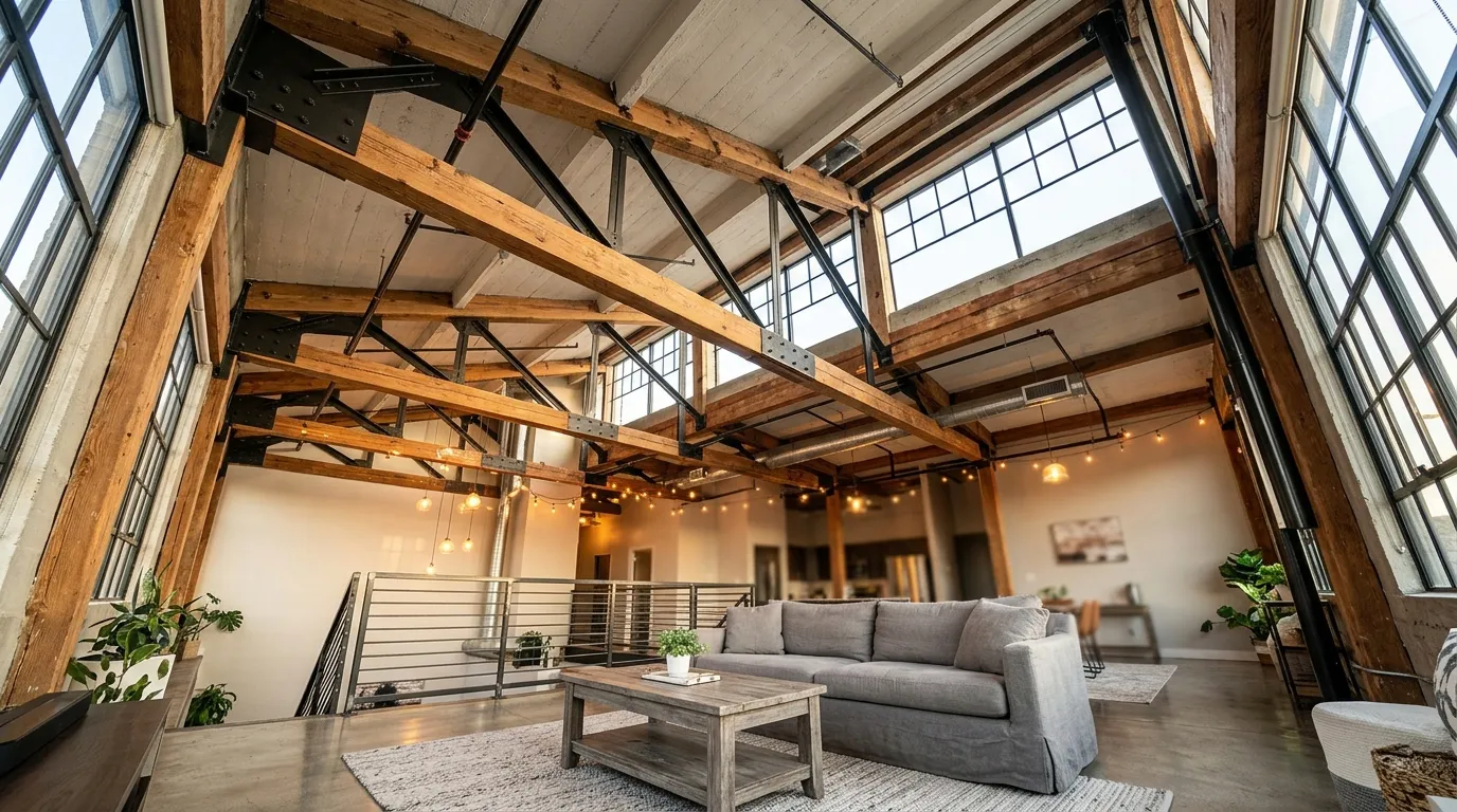 Industrial Ceiling Beams