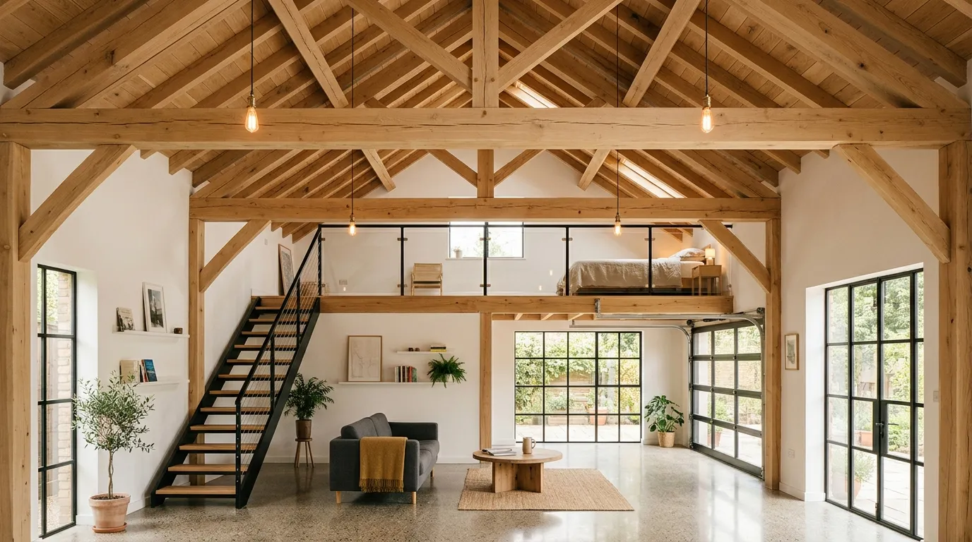 Open Beam Ceiling