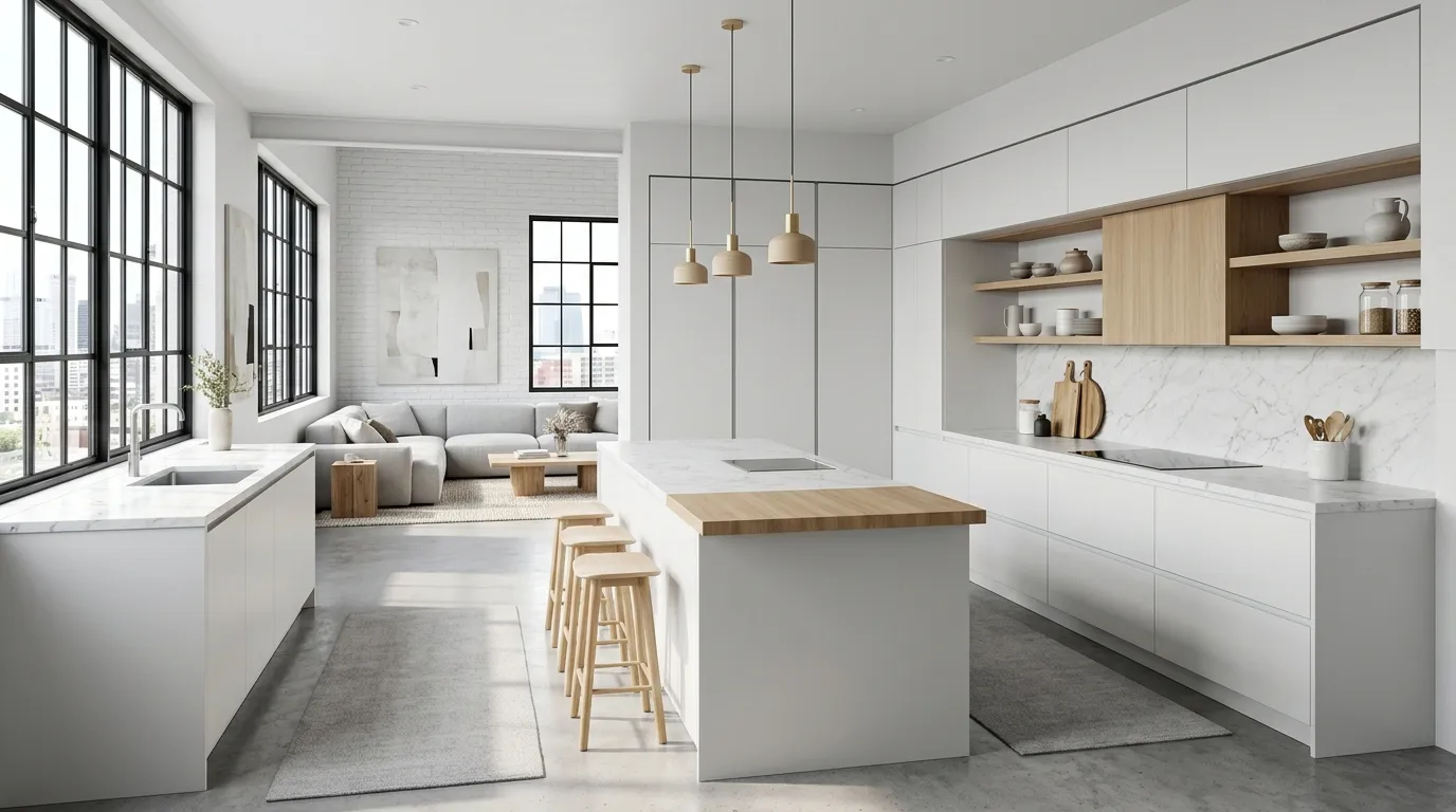 Neutral Open Kitchen
