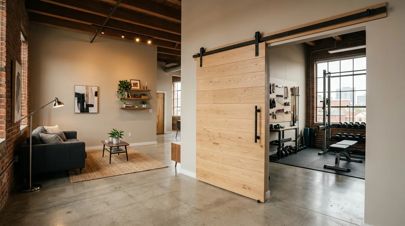 Sliding Barn Door Divider