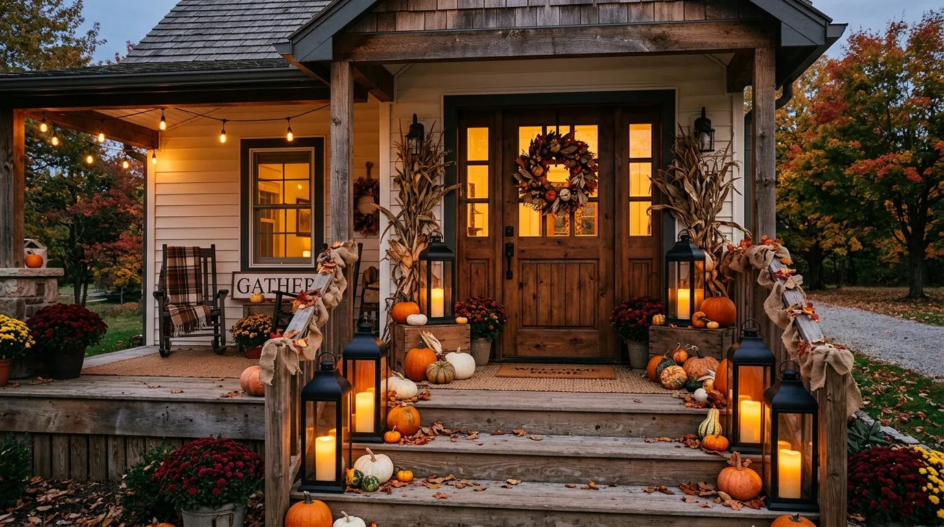 Fall Porch Lanterns