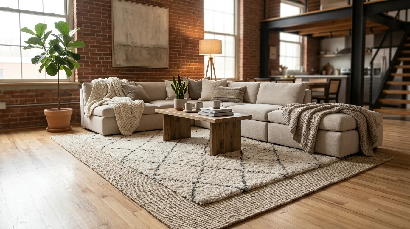 Soft Area Rug Layers