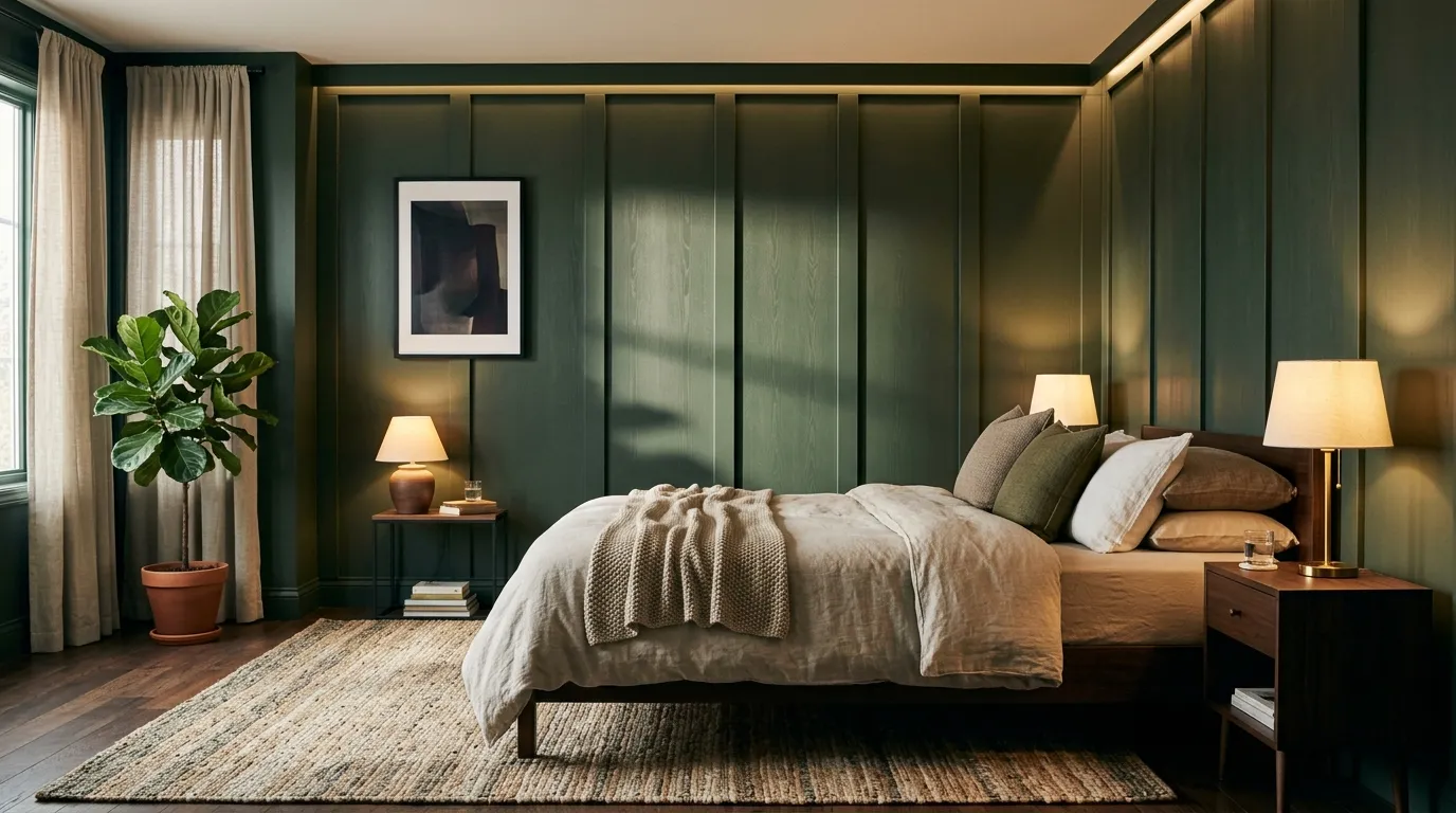 Moody Wall Paneling