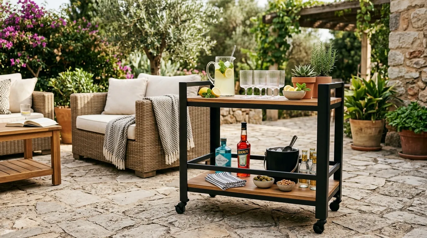 Outdoor Bar Cart