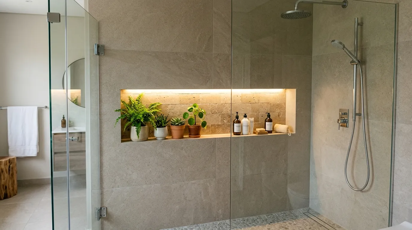 Shower Niche Plants