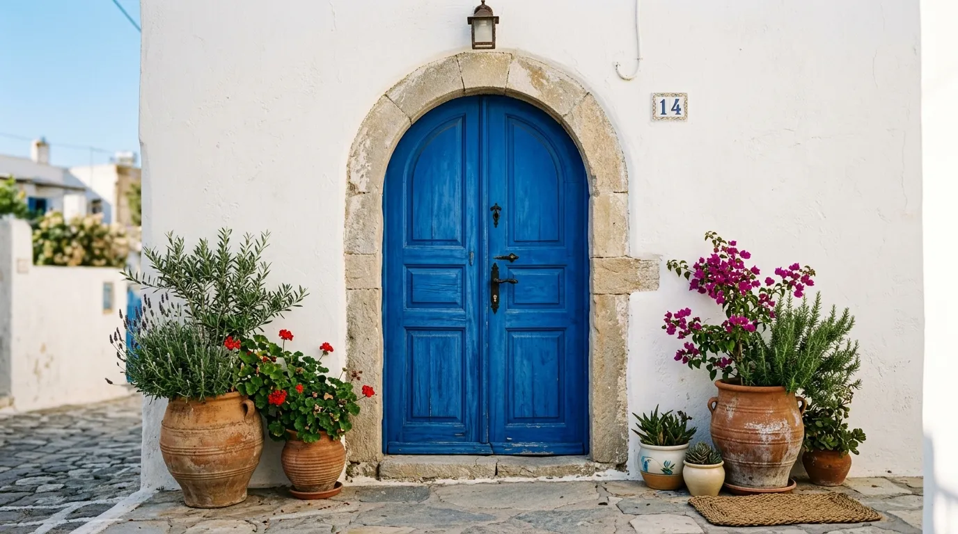 Blue Accent Doors
