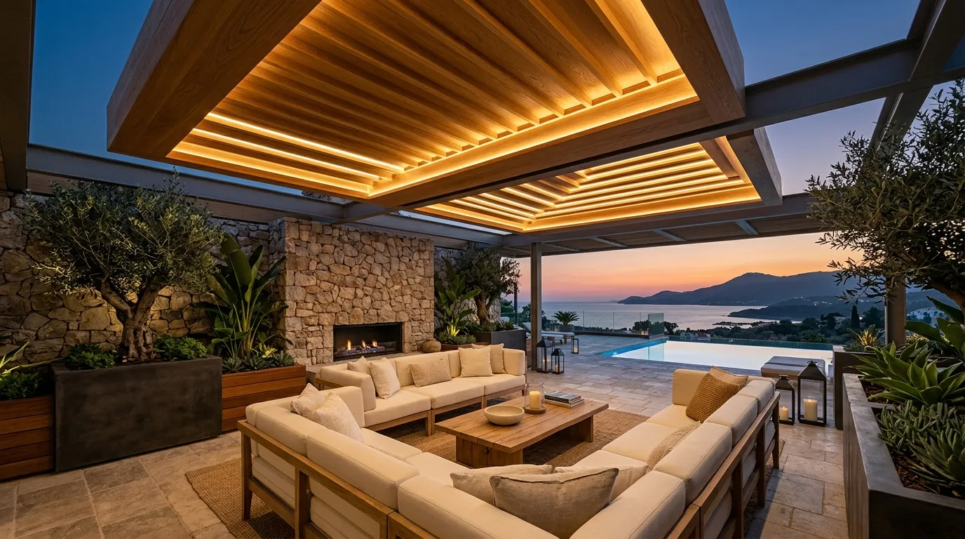 Floating Wood Ceiling
