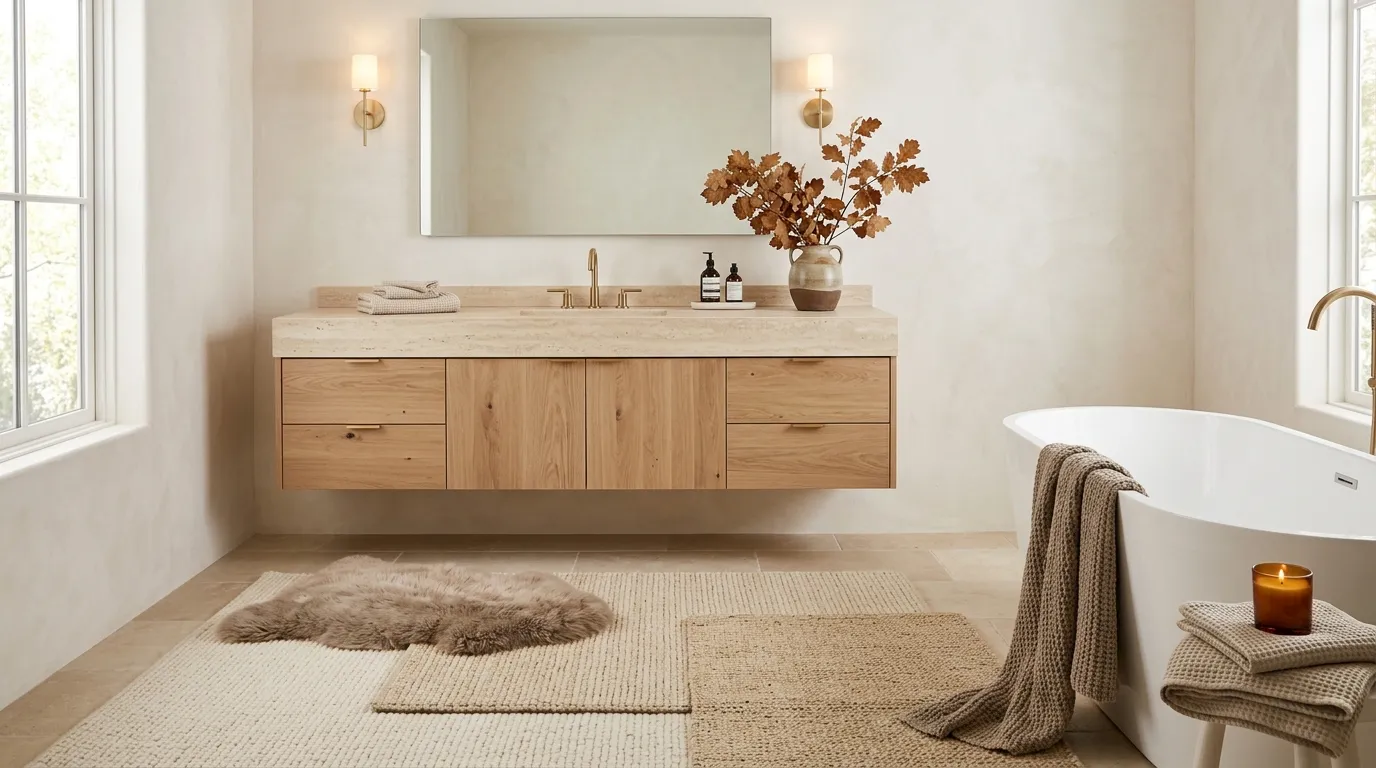 Layered Neutral Rugs