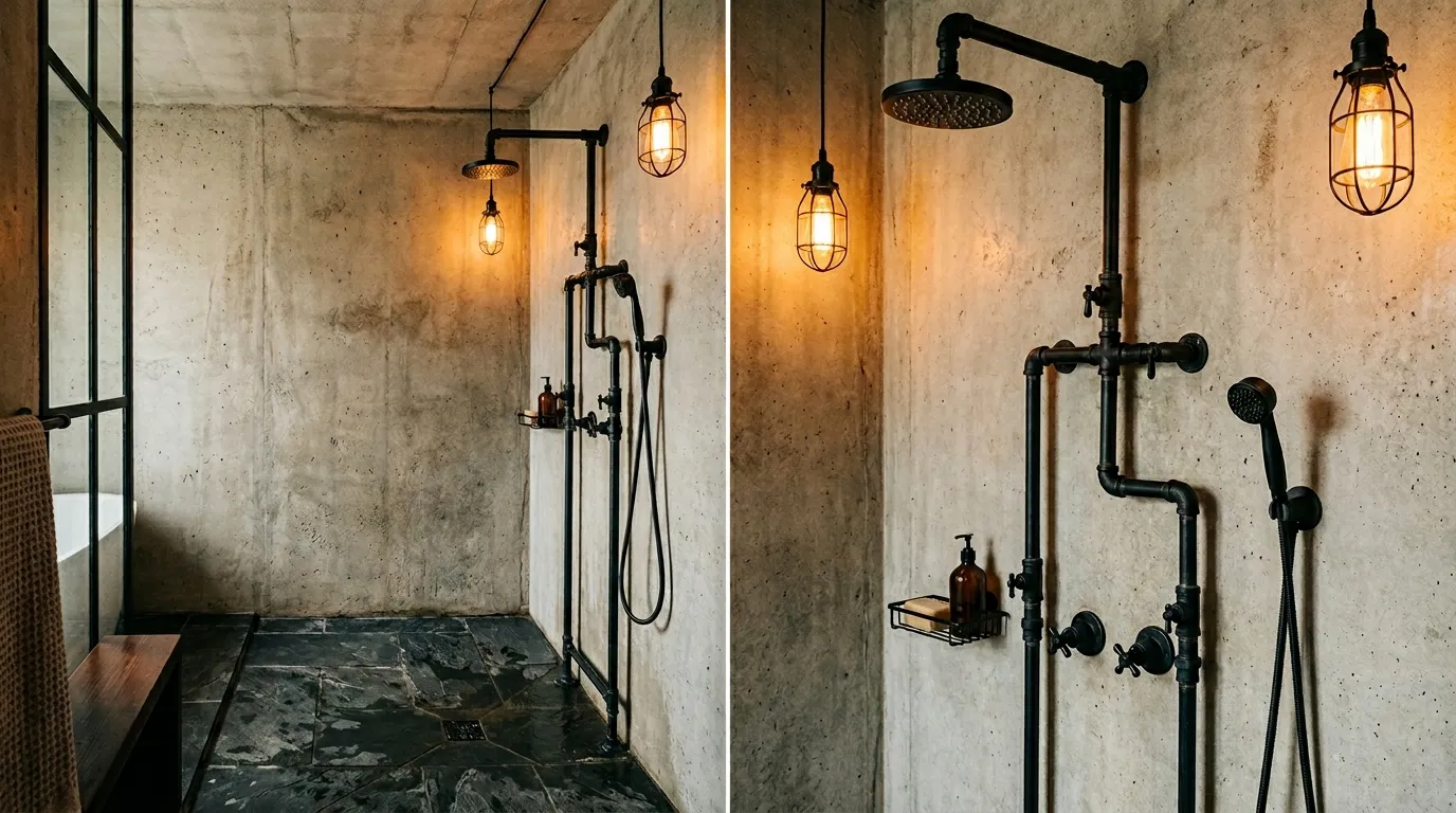 Black Industrial Pipes