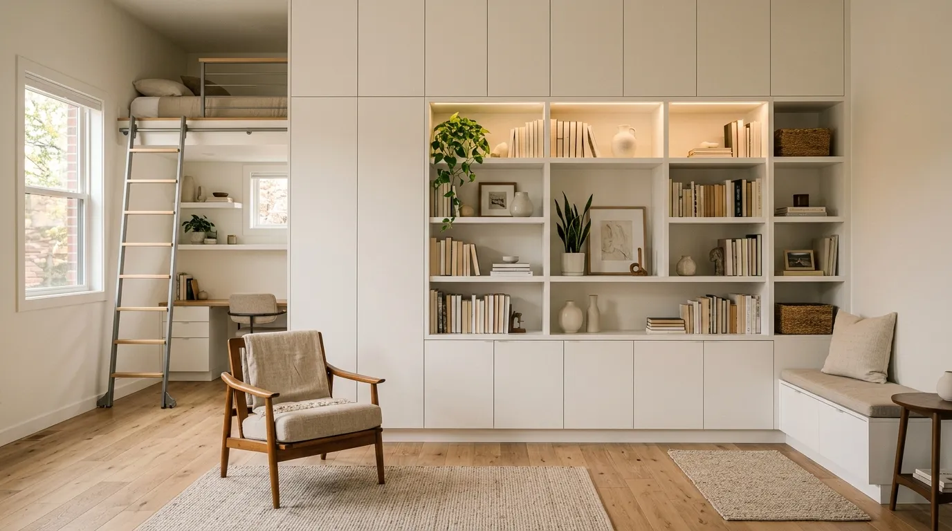 Built-In Wall Shelving