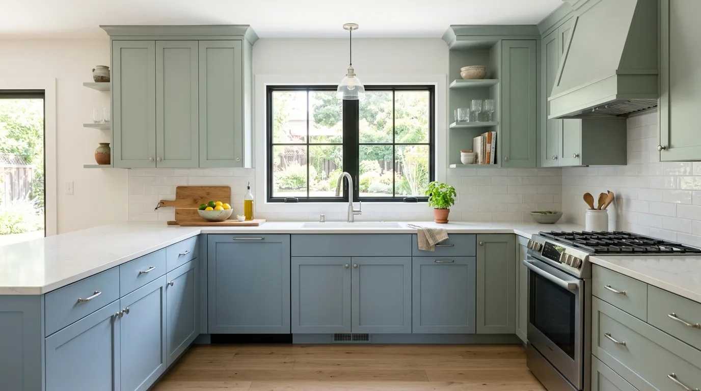 Coastal Color Cabinets