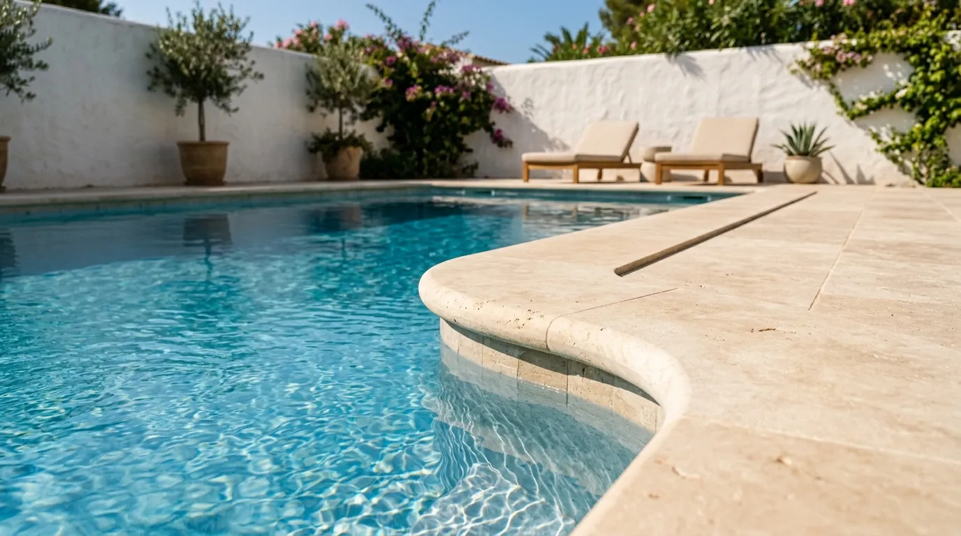 Limestone Pool Coping