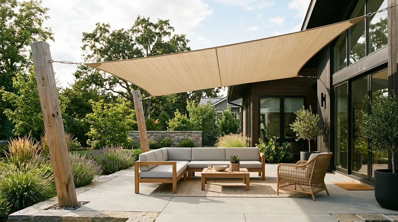 Shade Sail Setup