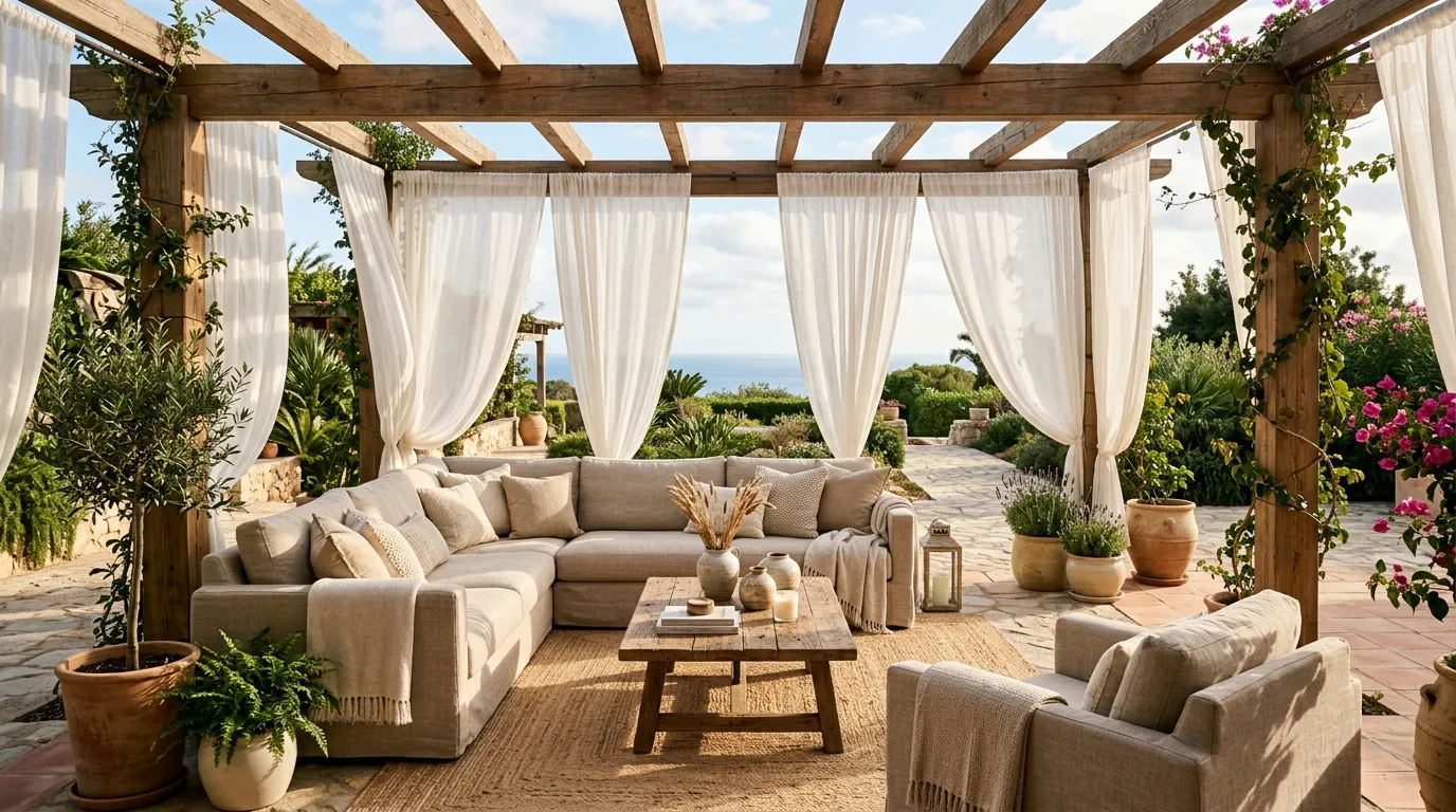 Covered Pergola Lounge