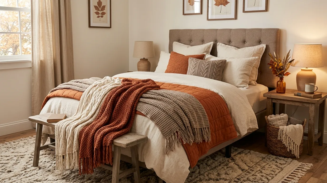 Layered Knit Throws